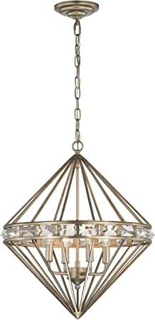 NEW WAREHOUSE OF TIFFANY MAYNE 4 LIGHT CRYSTAL CHANDELIER (RETAIL: $272)