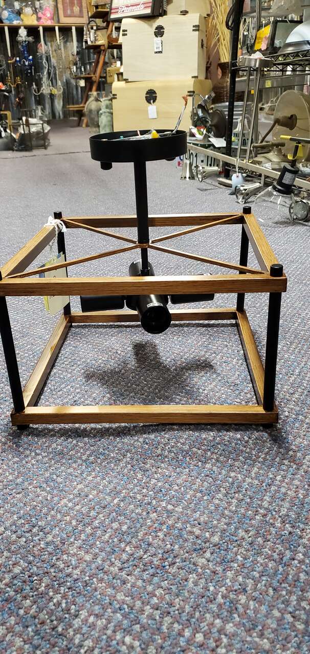 NEW BLACK 4 LIGHT SEMI FLUSHMOUNT CHANDELIER (2 AVAILABLE)