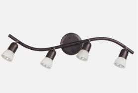 NEW 4 LIGHT RUBBED OIL TRACK LIGHT