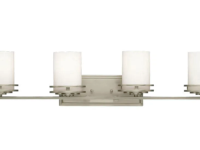 NEW KICHLER HENDRIK 4 LIGHT VANITY LIGHT (RETAIL: $339.99)