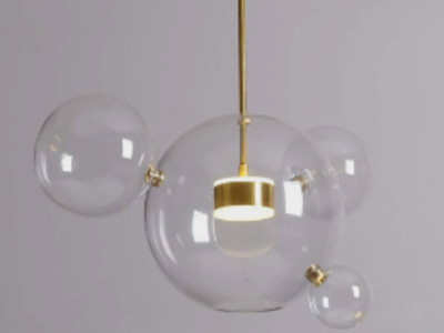 NEW EDISLIVE GLASS BUBBLE LED CHANDELIER LIGHT (RETAILS: $169.99)
