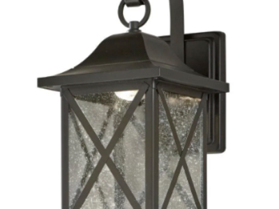 NEW BLACK LED OUTDOOR WALL SCONCE