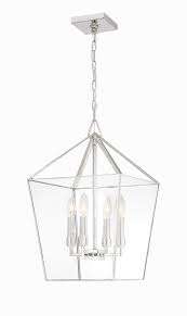 NEW PARK HARBOR FERNDALE 4 LIGHT POLISHED NICKEL CHANDELIER