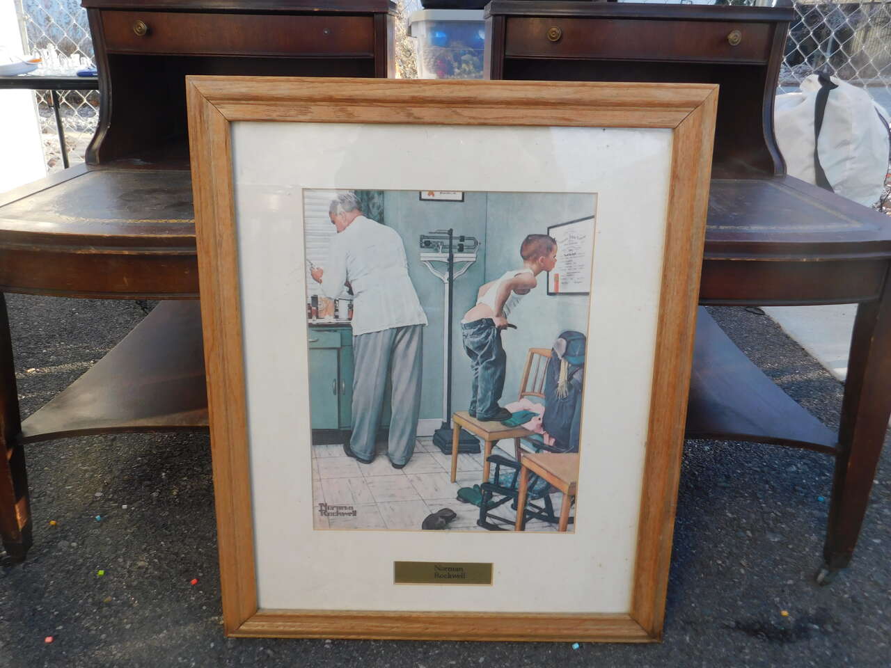 Norman Rockwell Lithograph 1972 'Before The Shot'