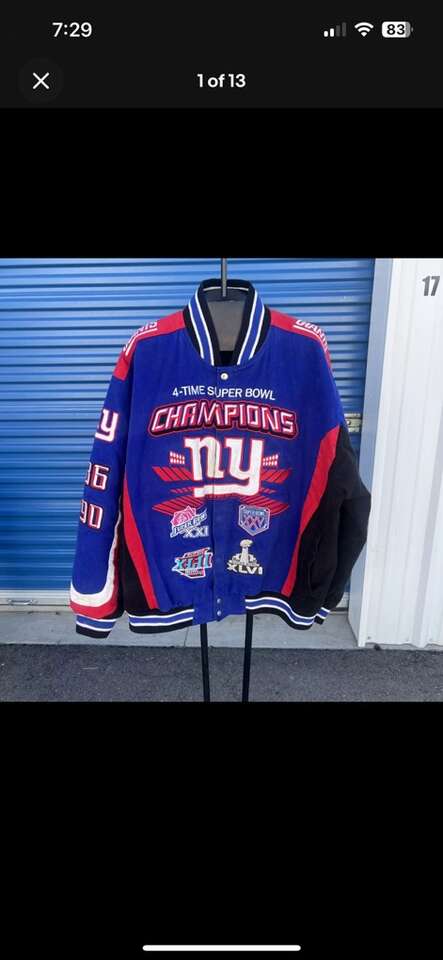 NY Giant NFL Championship Jacket