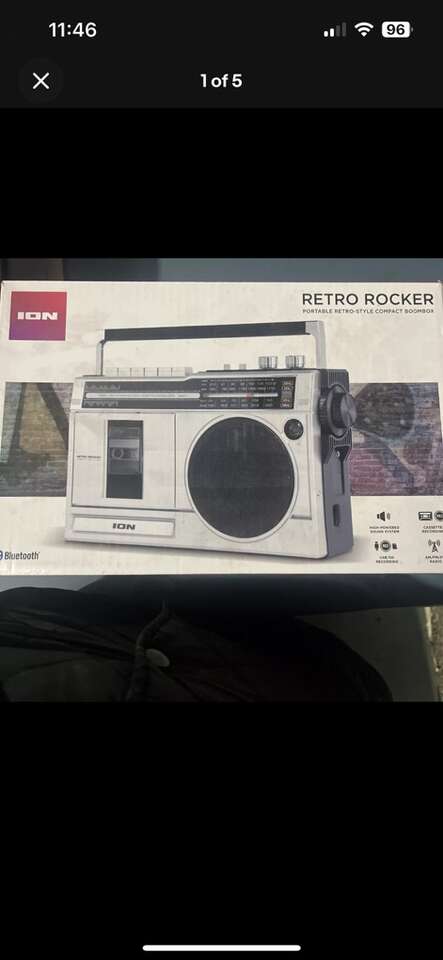 Ion Audio Portable Bluetooth Boombox Radio