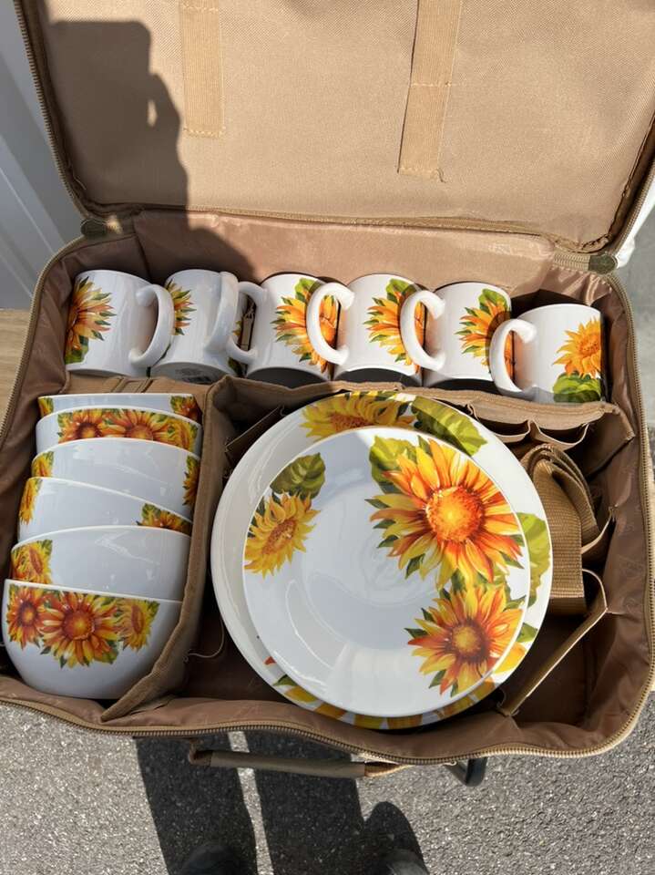 ROYAL NORFOLK SUNFLOWER Dinnerware Set