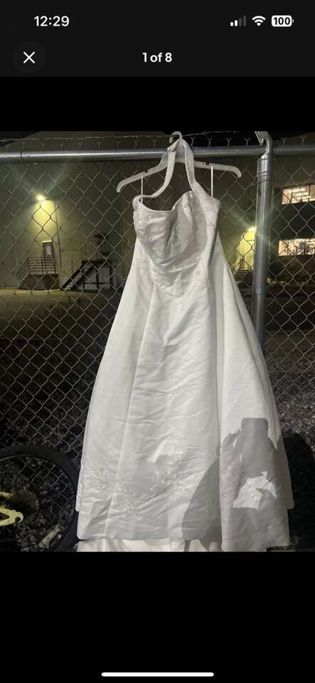 Ashley Jordan White Wedding Dress Size 20