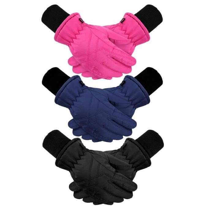 3 Pairs Kids Winter Gloves