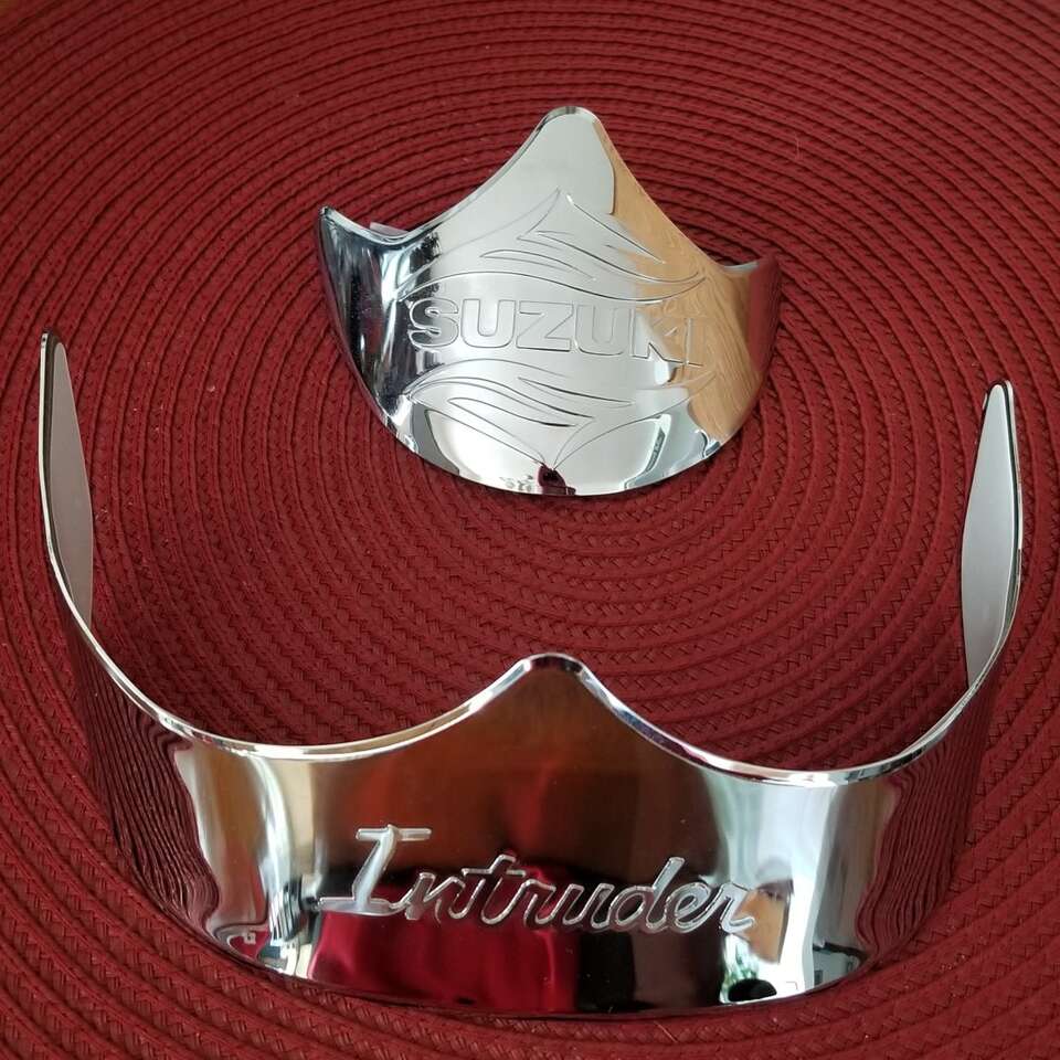 Chrome Fender Tips For Suzuki Intruder VS1400GL