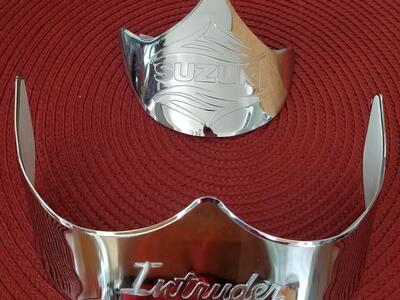 Chrome Fender Tips For Suzuki Intruder VS1400GL