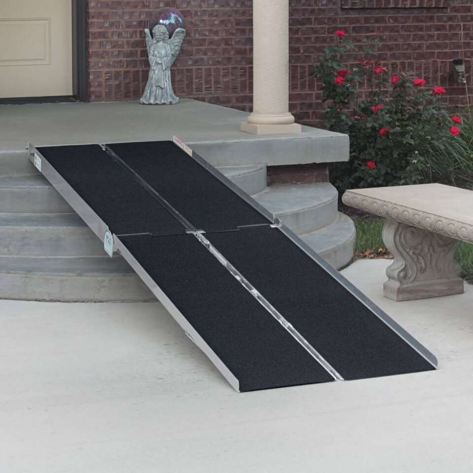 PVI 8' aluminum Multi-Fold Portable Wheelchair Ramp