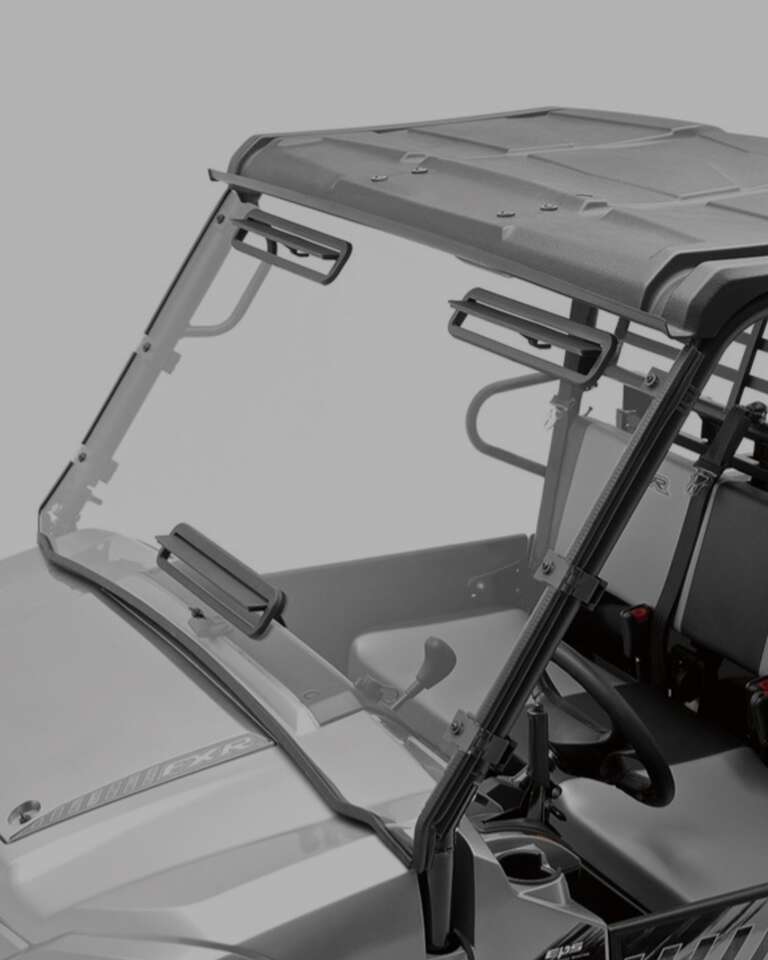 Kawasaki Mule Pro FXR 1000 poly windshield
