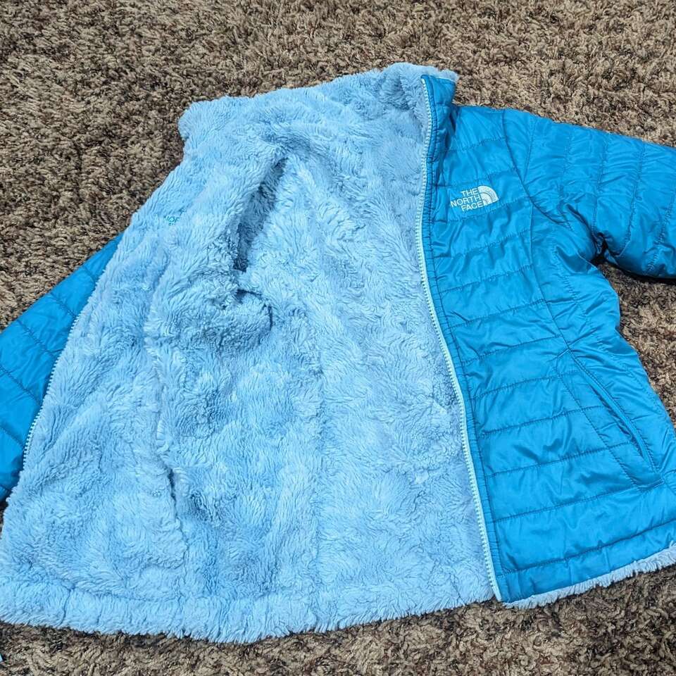 The North Face reversible Fur Puff jacket size 7/8
