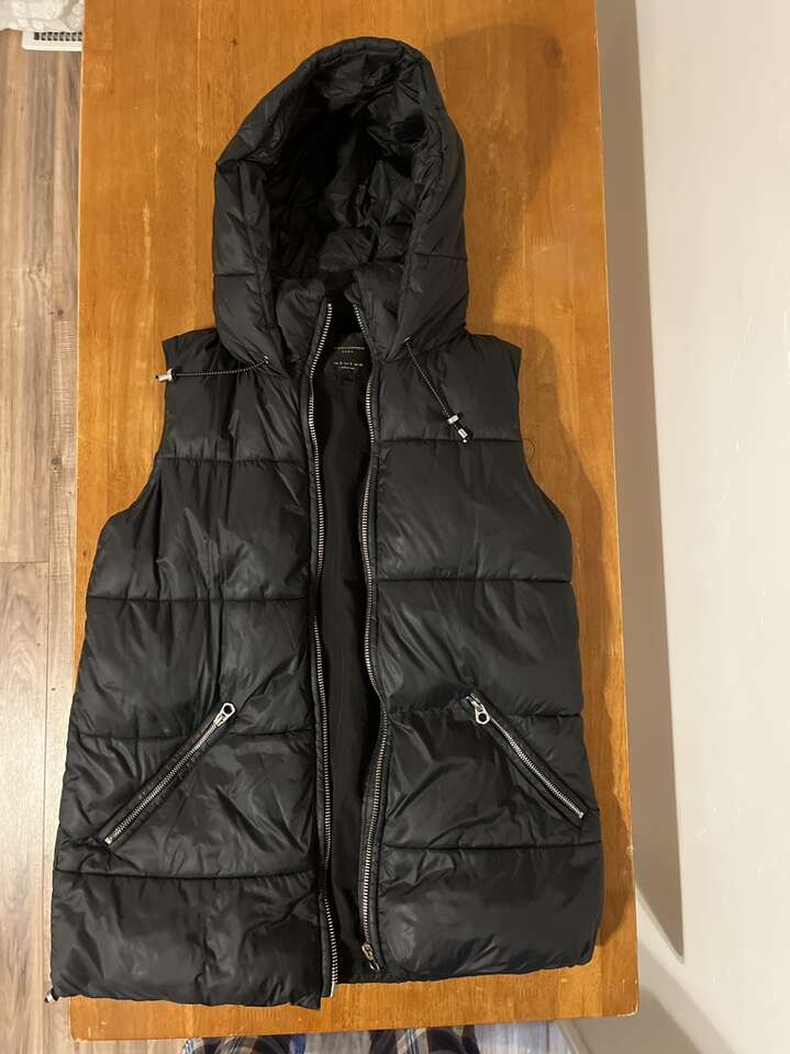 Black Vest with Hood