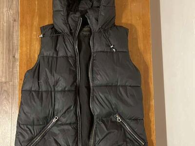 Black Vest with Hood