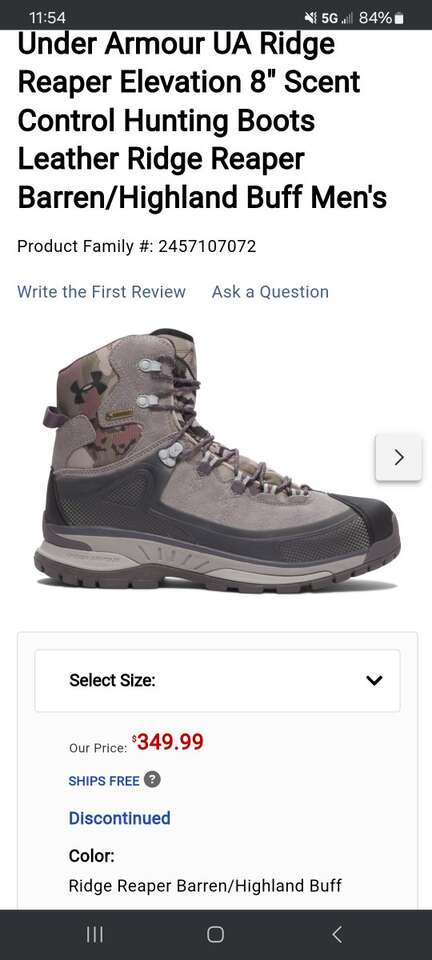 Under Armour Ridge Reaper Elevation Boots