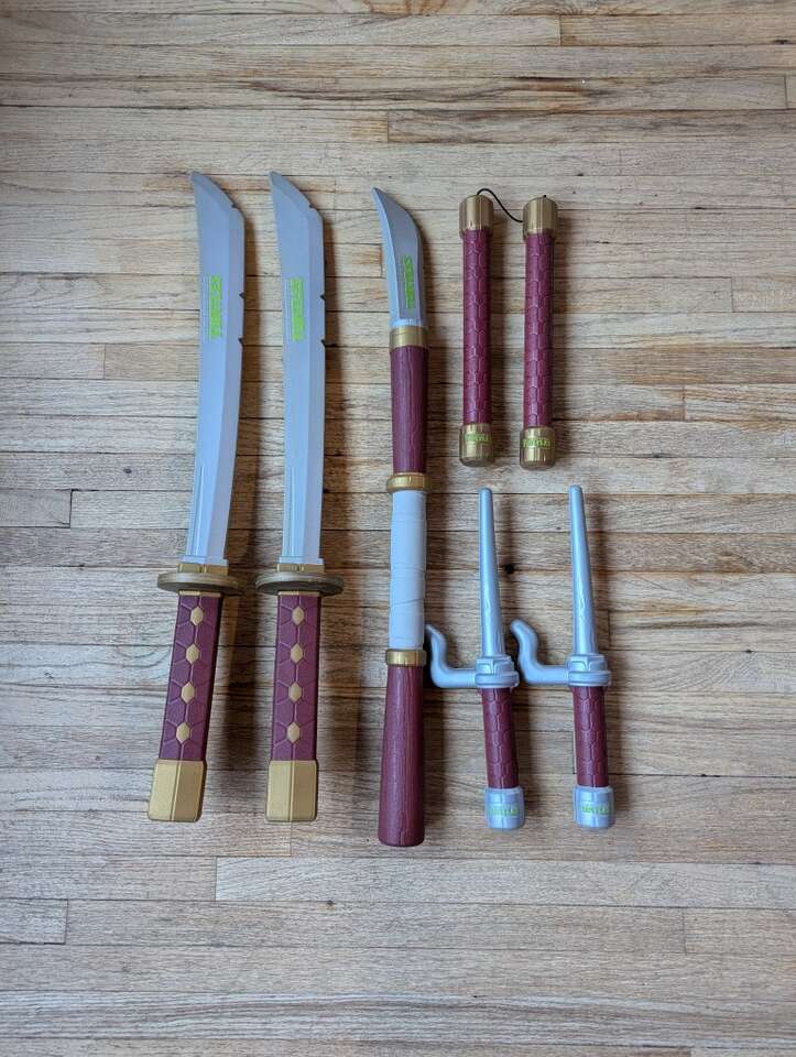 Ninja Turtles soft foam weapons toys