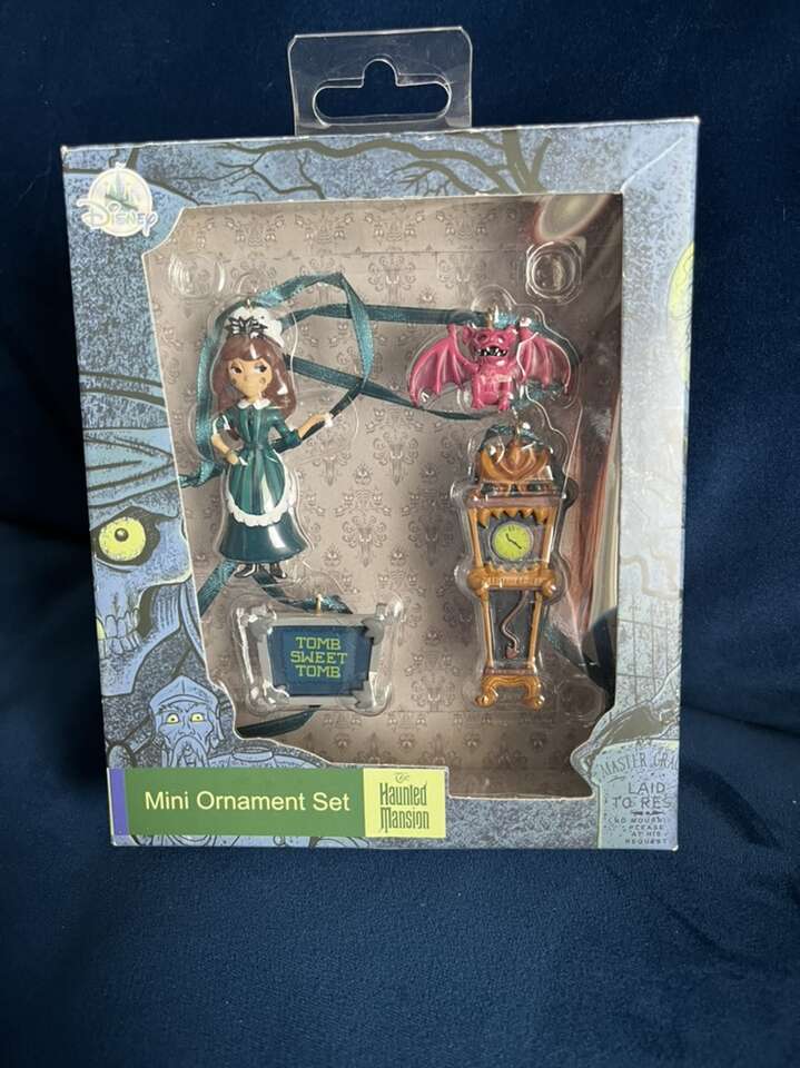 Disney parks Haunted Mansion Mini Ornament Set