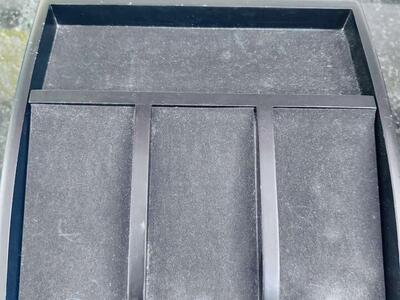 Black Wooden Phone Docking Station & Charging Valet – One Drawer