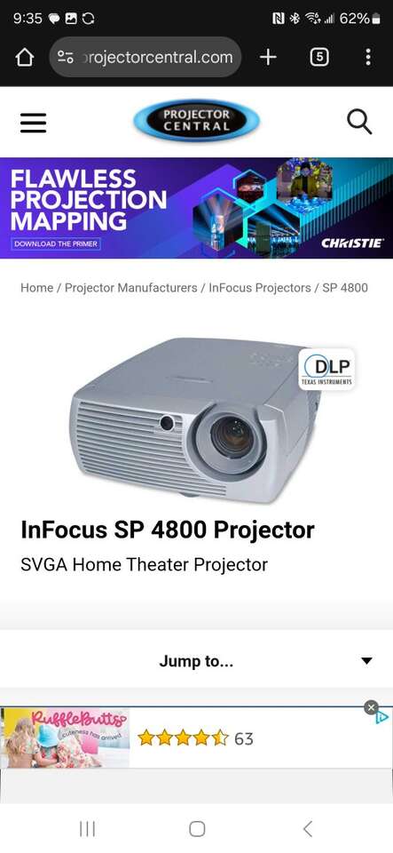 InFocus Screen Play 4800 projector