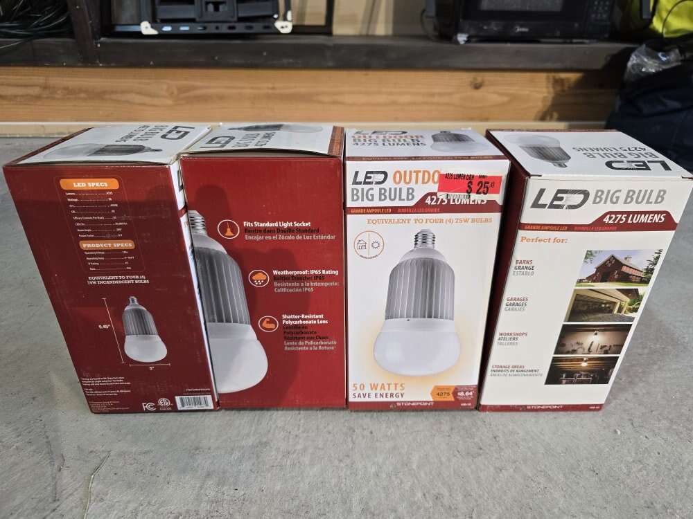 LED light bulb 4275 lumens 50 watt big bulb