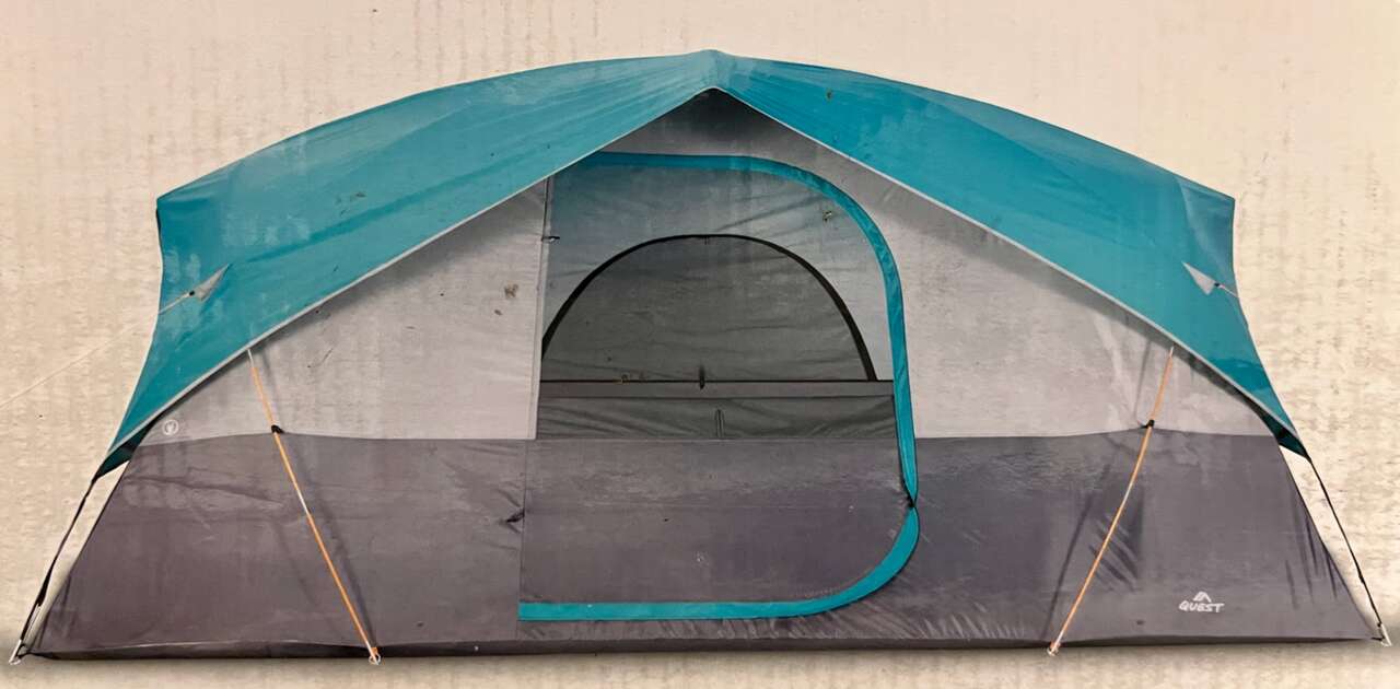 QUEST SWITCHBACK 8 PERSON CROSS VENT DONE TENT 14'X8'/WATER RESISTANT/BRAND NEW