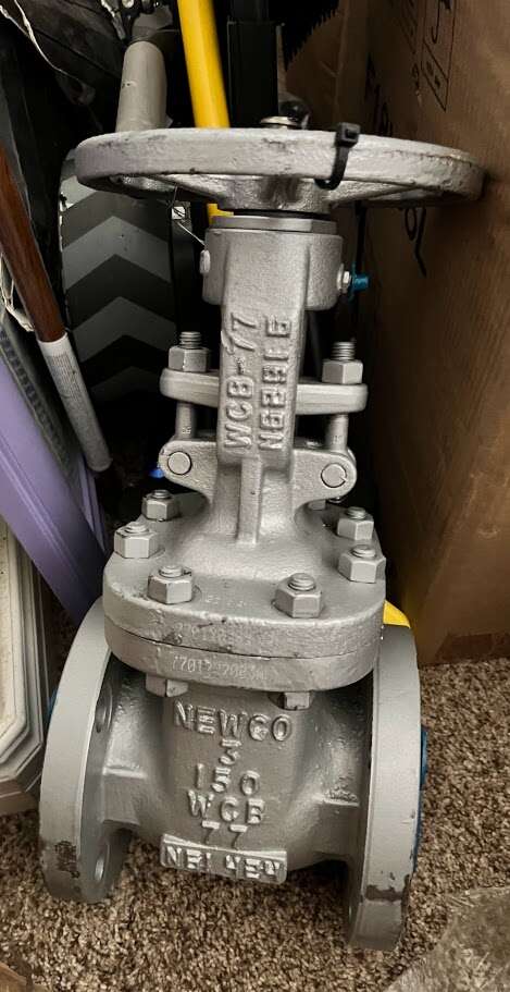 NEWCO 77 11W-CB3 Manual Steel Butt Weld 3IN Wedge GATE Valve 150/NEW
