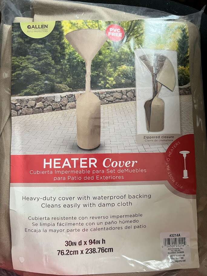 HEATER COVER HEAVY DUTY COVER WITH WATERPROOF BACING 30"X94"H/BRAND NEW