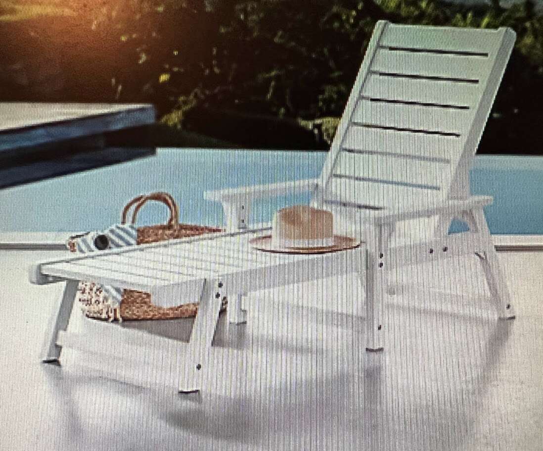 Member's Mark WHITE Chaise Lounge/UNASSEMBLED/BRAND NEW