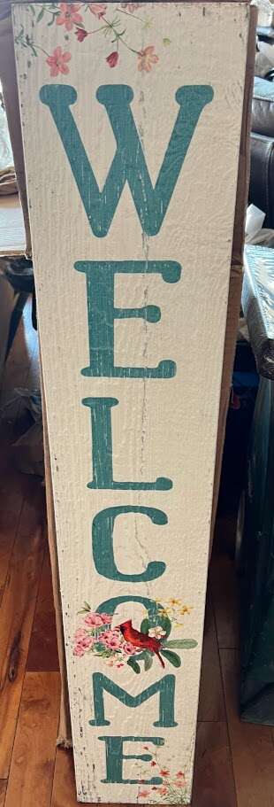 THE ORIGINAL PORCH BOARDS/ WELCOME SIGN