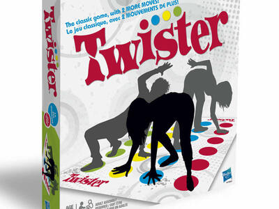 TWISTER/THE CLASSIC GAME, WITH 2 MORE MOVES/AGE 6+/BRAND NEW