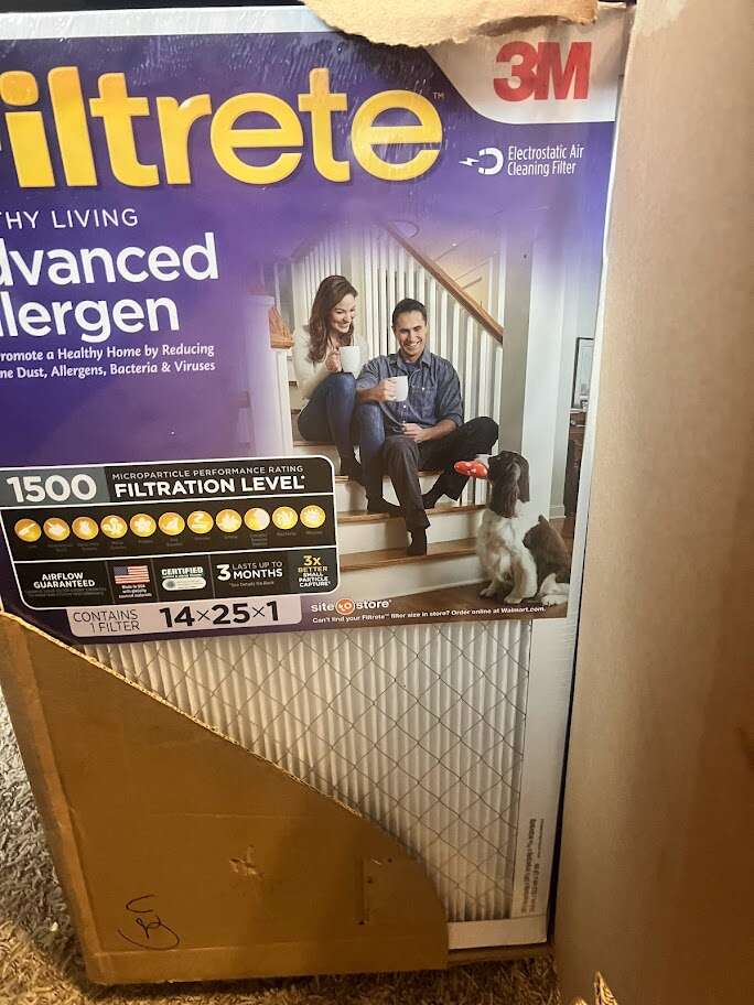 3M FILTRETE ADVANCED ALLERGEN 14"X25X1"/ CASE OF 4 BRAND NEW