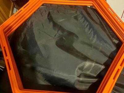 EFITMENT A009 HEXAGONAL HEX SPEED RINGS FOR FITNESS 6 RINGS/NEW