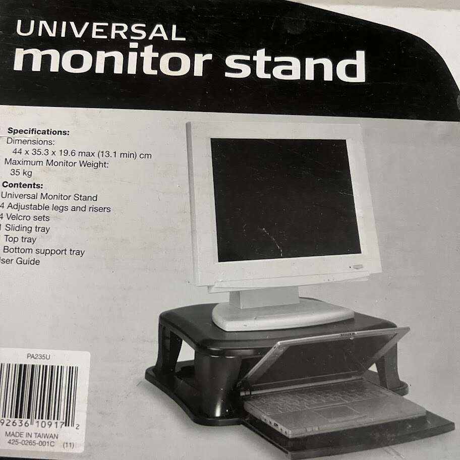 UNIVERSAL MONITOR STAND 44X"35.3"X19.6" WEIGHT CAPACITY 100LBS