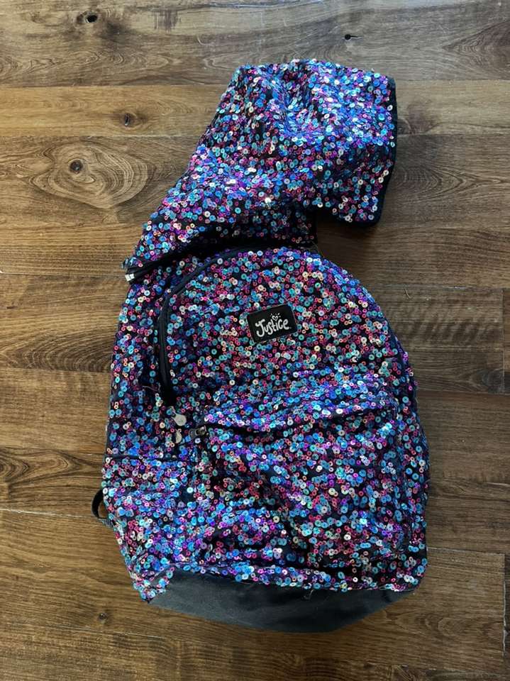 Justice kids bling backpack
