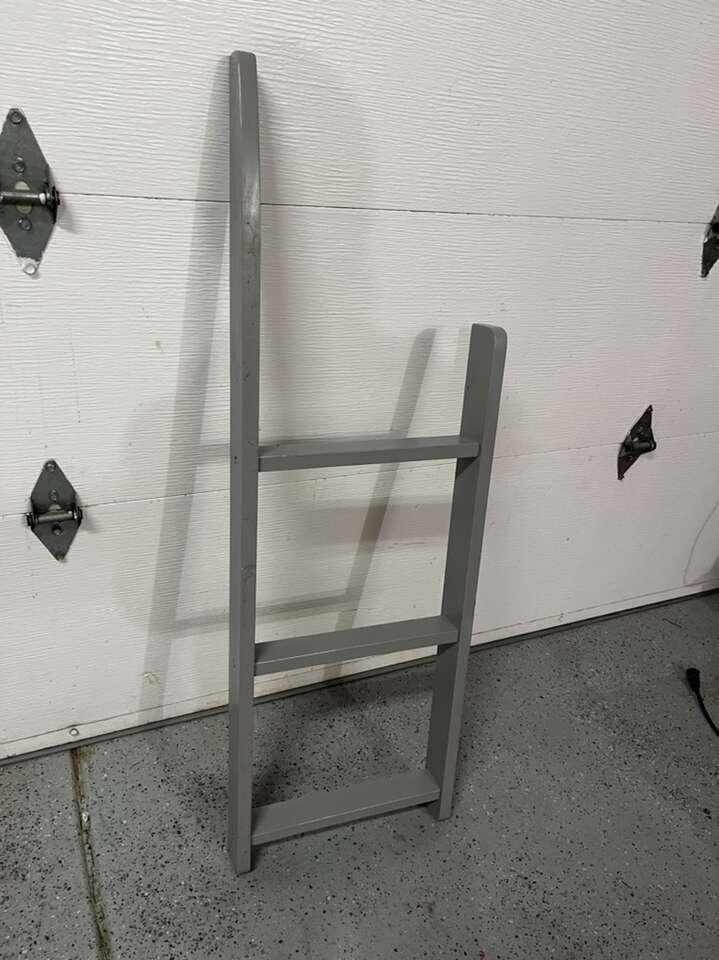 Gray Bunk Bed Ladder 36 “ Tall 16 1/2 W