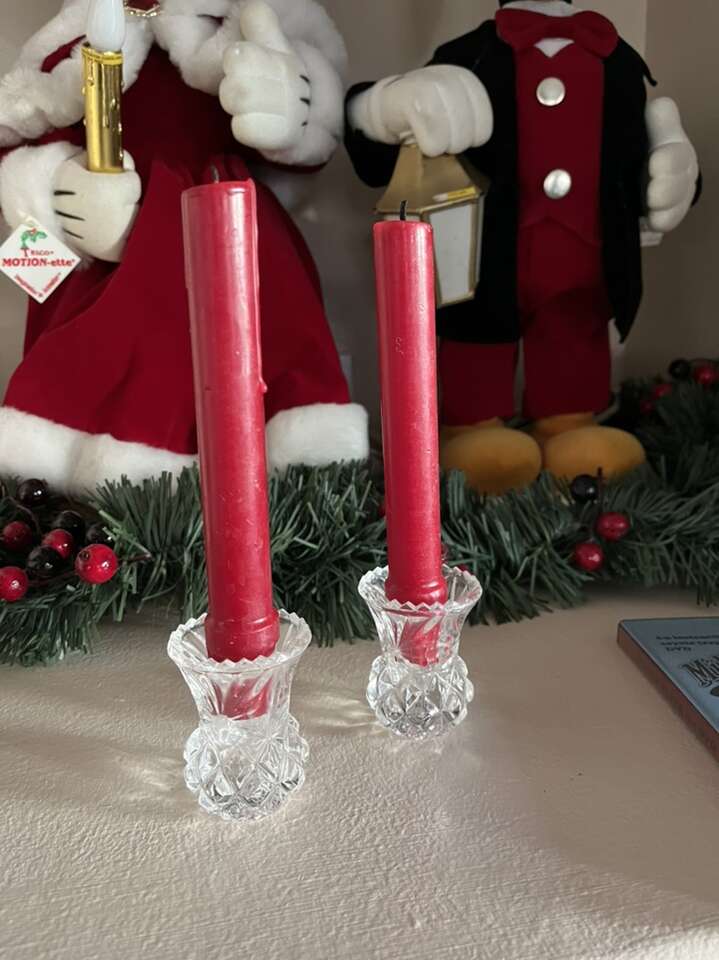 Set Of Candles And Candle Holders