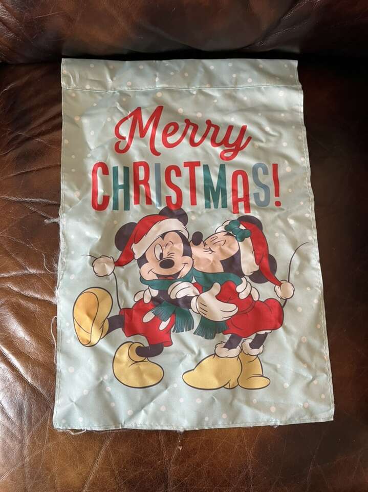 Merry Christmas Disney Mickey And Minnie Mouse Fla