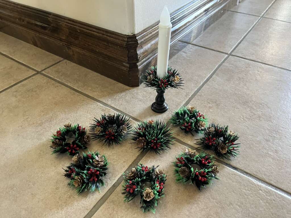 Vintage Set Of Taper Candle Holders (9)