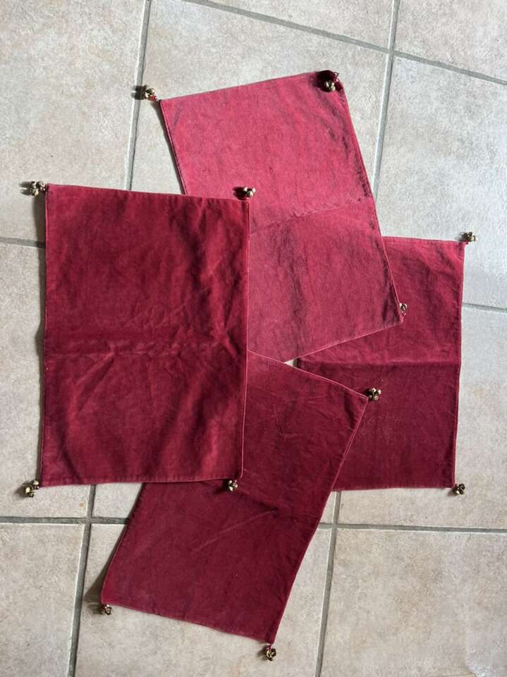 World Market Set Of 4 Jingle Bell Place Mats