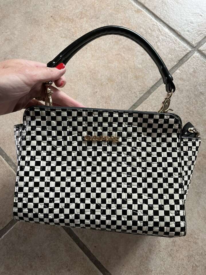 Knock Off Olive Brand Checkered Purse New!