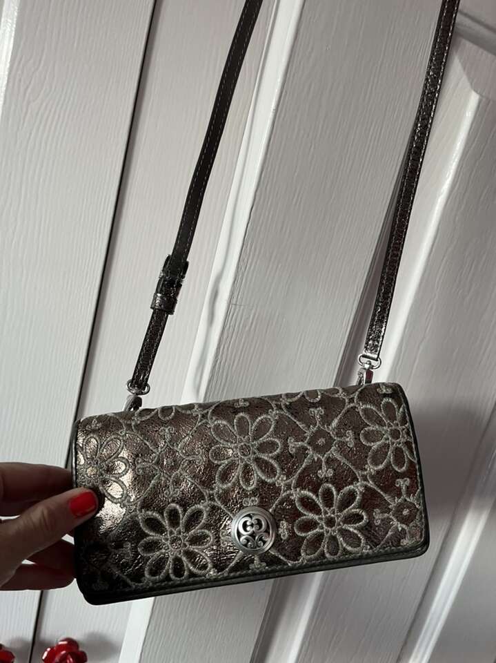 Brighton Collectibles Silver Valencia Purse Wallet