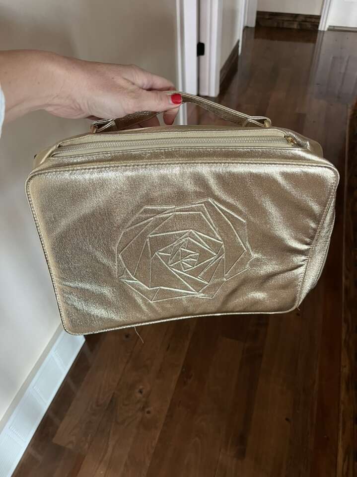 New! Lancôme Make Up Bag Gold