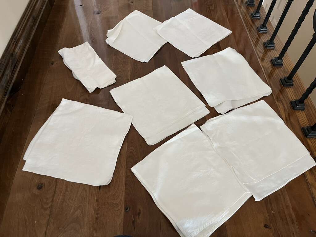 Set Of 8 Vintage Napkins Various Designs