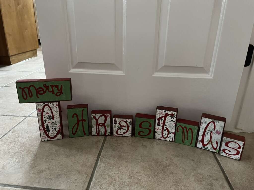 Merry Christmas Blocks Set
