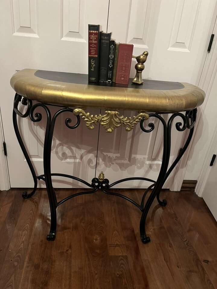 Beautiful All Metal Sofa Table