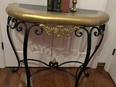 Beautiful All Metal Sofa Table