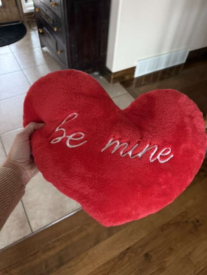 Pillow Be Mine Valentine Heart Pillow