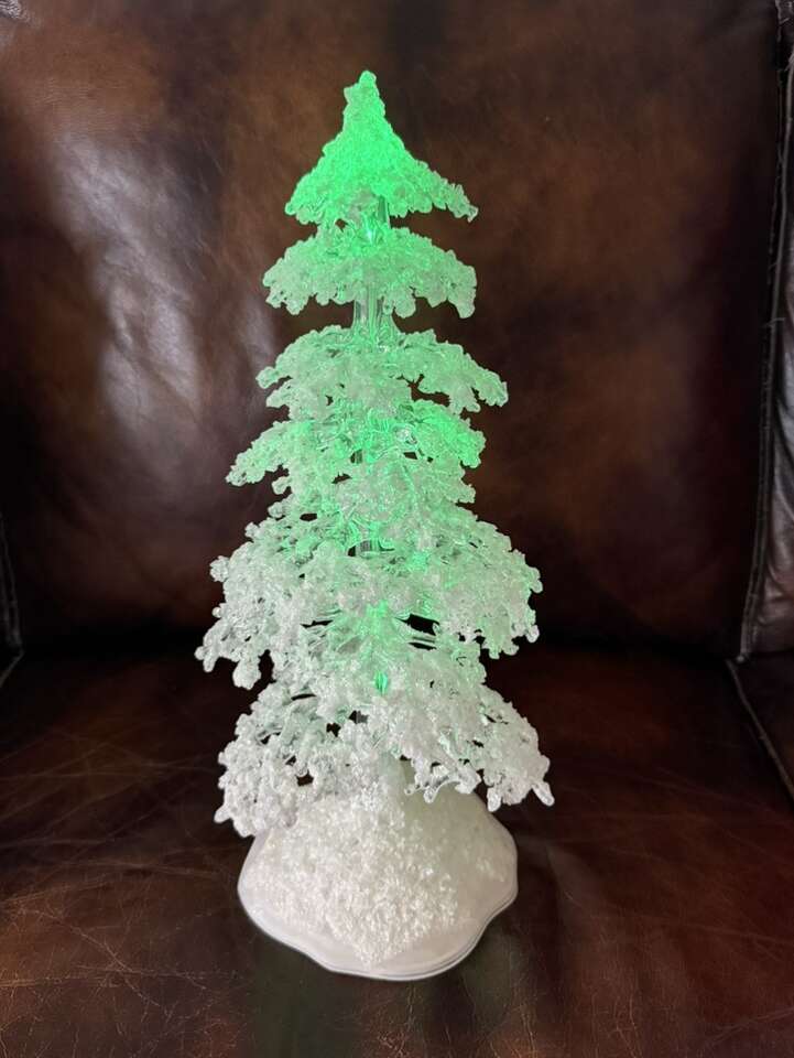 Crystal Looking Battery Operated ChrIstmas Tree